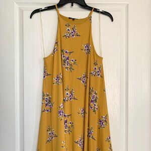Yellow Floral Slip Dress
